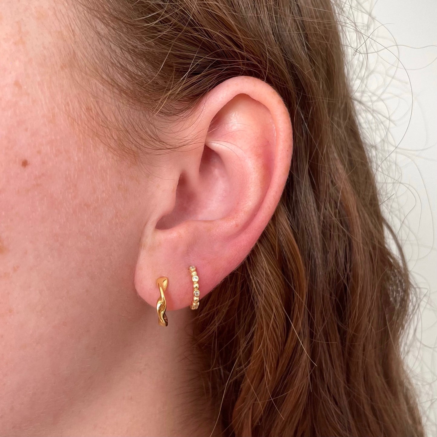 Tangled Huggie Earrings