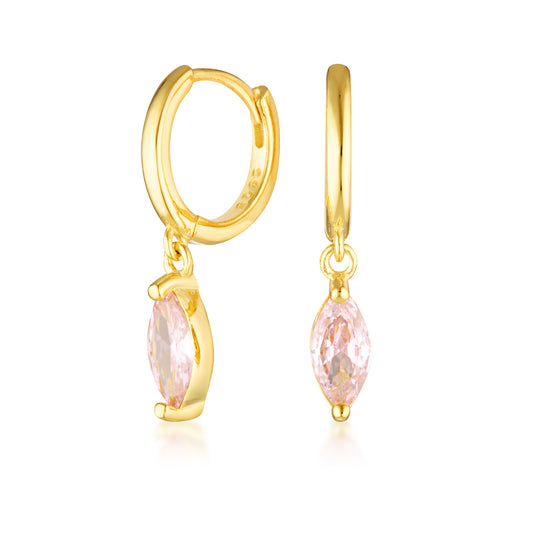 Blush Huggie Earrings