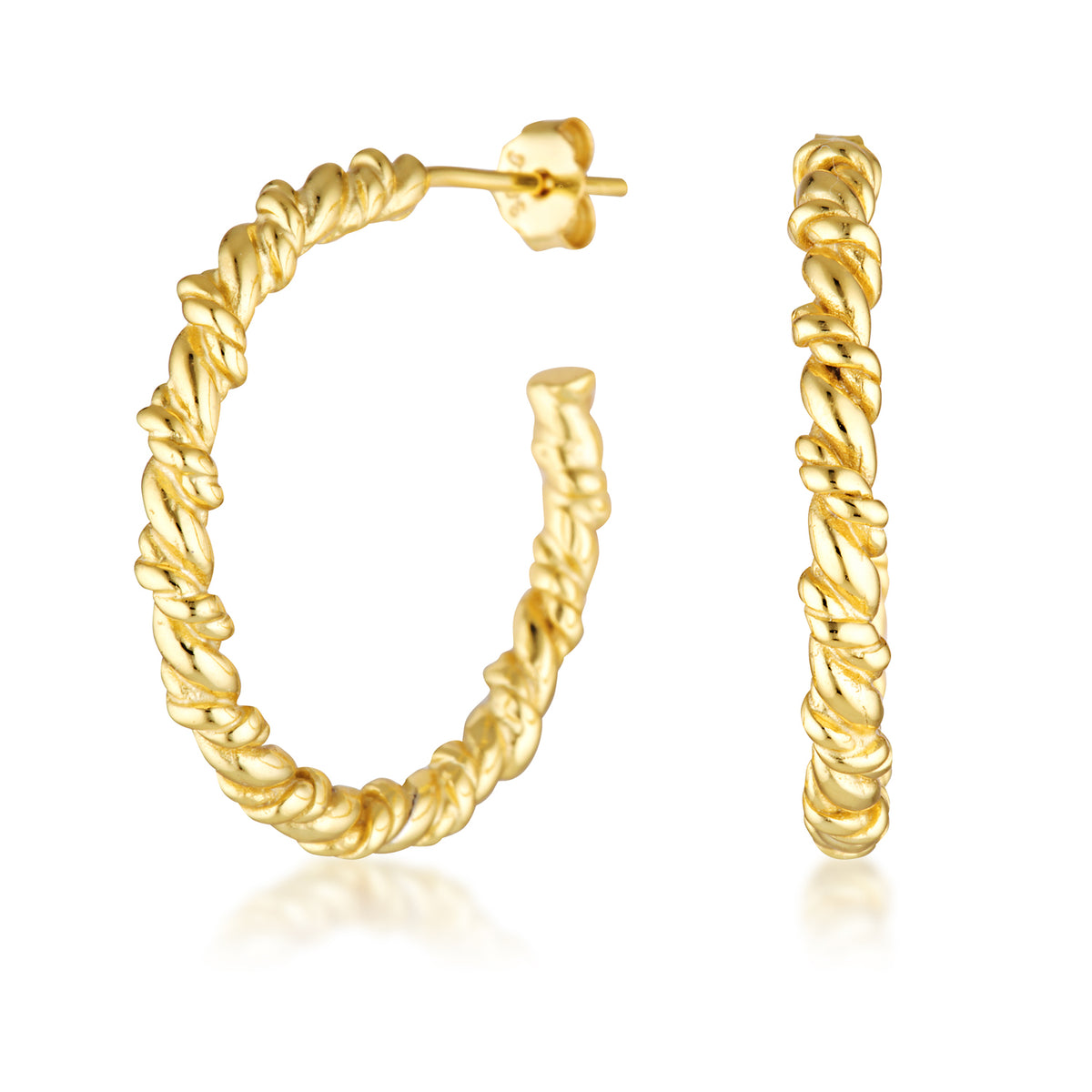 Intertwined Hoop Earrings