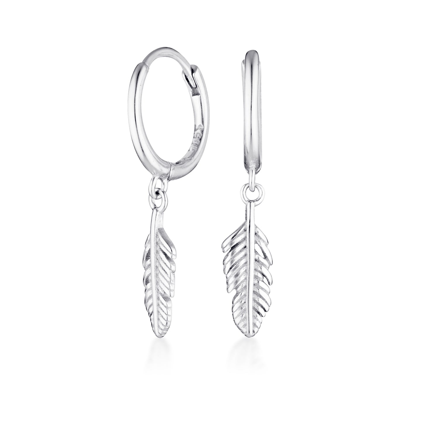 Feather Huggie Earrings
