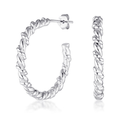 Intertwined Hoop Earrings