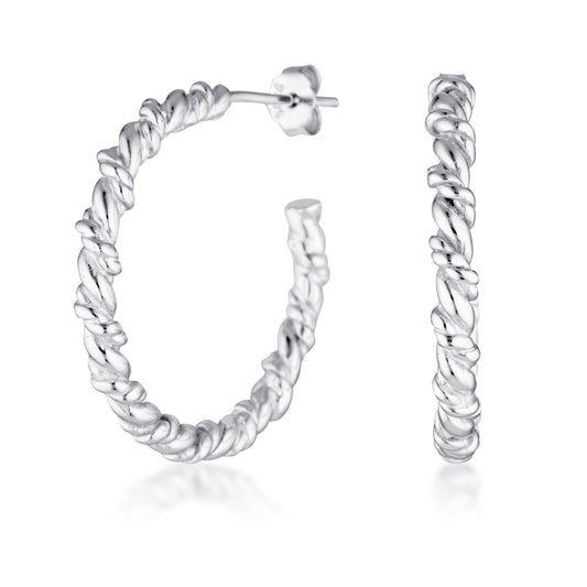Intertwined Hoop Earrings
