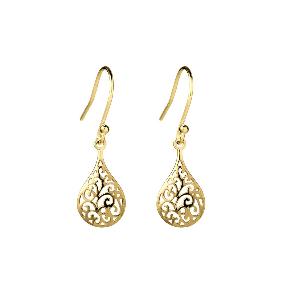 Teardrop Filgree Earrings