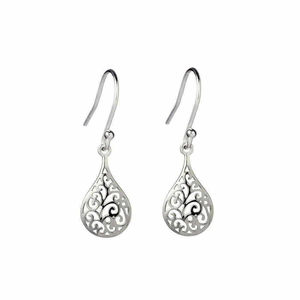 Teardrop Filgree Earrings